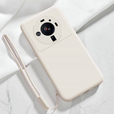 Funda Silicona Ultrafina Goma 360 Grados Carcasa S03 para Xiaomi Mi 12 Ultra 5G Blanco