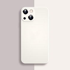 Funda Silicona Ultrafina Goma 360 Grados Carcasa S04 para Apple iPhone 13 Blanco