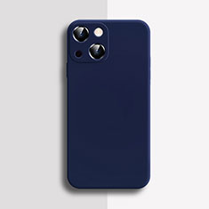 Funda Silicona Ultrafina Goma 360 Grados Carcasa S04 para Apple iPhone 13 Mini Azul