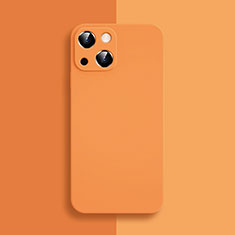 Funda Silicona Ultrafina Goma 360 Grados Carcasa S04 para Apple iPhone 13 Mini Naranja
