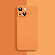 Funda Silicona Ultrafina Goma 360 Grados Carcasa S04 para Apple iPhone 14 Naranja