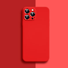 Funda Silicona Ultrafina Goma 360 Grados Carcasa S04 para Apple iPhone 14 Pro Rojo
