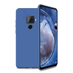 Funda Silicona Ultrafina Goma 360 Grados Carcasa S04 para Huawei Mate 30 Lite Azul