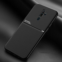 Funda Silicona Ultrafina Goma 360 Grados Carcasa S04 para Oppo A9 (2020) Negro