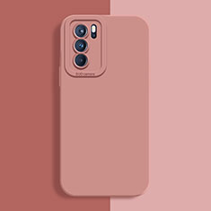 Funda Silicona Ultrafina Goma 360 Grados Carcasa S04 para Oppo Reno6 5G Rosa