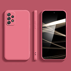 Funda Silicona Ultrafina Goma 360 Grados Carcasa S04 para Samsung Galaxy A23 5G Rosa Roja