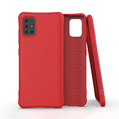 Funda Silicona Ultrafina Goma 360 Grados Carcasa S04 para Samsung Galaxy M40S Rojo