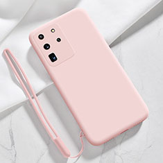 Funda Silicona Ultrafina Goma 360 Grados Carcasa S04 para Samsung Galaxy S20 Ultra 5G Rosa