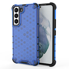 Funda Silicona Ultrafina Goma 360 Grados Carcasa S04 para Samsung Galaxy S21 5G Azul