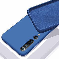 Funda Silicona Ultrafina Goma 360 Grados Carcasa S04 para Xiaomi Mi 10 Pro Azul