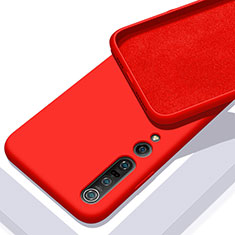 Funda Silicona Ultrafina Goma 360 Grados Carcasa S04 para Xiaomi Mi 10 Pro Rojo