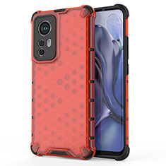 Funda Silicona Ultrafina Goma 360 Grados Carcasa S04 para Xiaomi Mi 12 Pro 5G Rojo