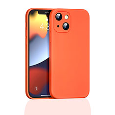 Funda Silicona Ultrafina Goma 360 Grados Carcasa S05 para Apple iPhone 13 Naranja