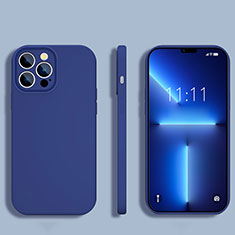 Funda Silicona Ultrafina Goma 360 Grados Carcasa S05 para Apple iPhone 13 Pro Azul