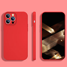Funda Silicona Ultrafina Goma 360 Grados Carcasa S05 para Apple iPhone 14 Pro Max Rojo
