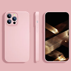 Funda Silicona Ultrafina Goma 360 Grados Carcasa S05 para Apple iPhone 14 Pro Rosa
