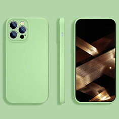 Funda Silicona Ultrafina Goma 360 Grados Carcasa S05 para Apple iPhone 14 Pro Verde
