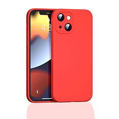 Funda Silicona Ultrafina Goma 360 Grados Carcasa S05 para Apple iPhone 14 Rojo