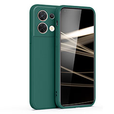 Funda Silicona Ultrafina Goma 360 Grados Carcasa S05 para Oppo Reno8 5G Verde