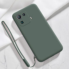 Funda Silicona Ultrafina Goma 360 Grados Carcasa S05 para Xiaomi Mi 11 Pro 5G Verde Noche