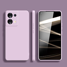 Funda Silicona Ultrafina Goma 360 Grados Carcasa S06 para Oppo Reno9 5G Purpura Claro