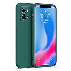 Funda Silicona Ultrafina Goma 360 Grados Carcasa S06 para Vivo iQOO 9 5G Verde