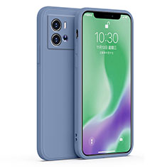 Funda Silicona Ultrafina Goma 360 Grados Carcasa S06 para Vivo iQOO 9 Pro 5G Gris Lavanda