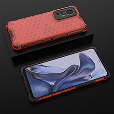 Funda Silicona Ultrafina Goma 360 Grados Carcasa S06 para Xiaomi Mi 12 Lite 5G Rojo