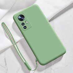 Funda Silicona Ultrafina Goma 360 Grados Carcasa S07 para Xiaomi Mi 12 5G Menta Verde