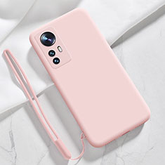 Funda Silicona Ultrafina Goma 360 Grados Carcasa S07 para Xiaomi Mi 12 5G Rosa