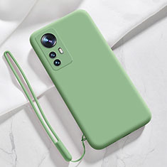 Funda Silicona Ultrafina Goma 360 Grados Carcasa S07 para Xiaomi Mi 12 Pro 5G Menta Verde