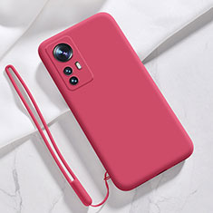 Funda Silicona Ultrafina Goma 360 Grados Carcasa S07 para Xiaomi Mi 12 Pro 5G Rojo
