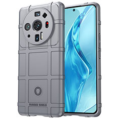 Funda Silicona Ultrafina Goma 360 Grados Carcasa S07 para Xiaomi Mi 12 Ultra 5G Gris