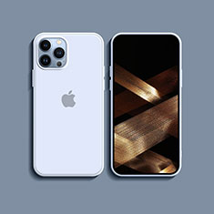Funda Silicona Ultrafina Goma 360 Grados Carcasa S08 para Apple iPhone 14 Pro Max Blanco