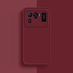 Funda Silicona Ultrafina Goma 360 Grados Carcasa S08 para Xiaomi Mi 11 Ultra 5G Rojo