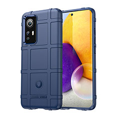 Funda Silicona Ultrafina Goma 360 Grados Carcasa S08 para Xiaomi Mi 12S Pro 5G Azul