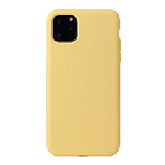 Funda Silicona Ultrafina Goma 360 Grados Carcasa Y01 para Apple iPhone 11 Pro Max Amarillo