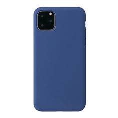 Funda Silicona Ultrafina Goma 360 Grados Carcasa Y01 para Apple iPhone 11 Pro Max Azul Cielo