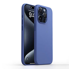 Funda Silicona Ultrafina Goma 360 Grados Carcasa YK1 para Apple iPhone 14 Pro Azul