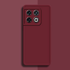 Funda Silicona Ultrafina Goma 360 Grados Carcasa YK1 para OnePlus 10 Pro 5G Rojo Rosa