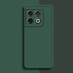 Funda Silicona Ultrafina Goma 360 Grados Carcasa YK1 para OnePlus 10 Pro 5G Verde Noche