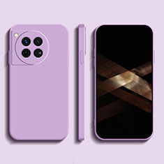 Funda Silicona Ultrafina Goma 360 Grados Carcasa YK1 para OnePlus 12 5G Purpura Claro