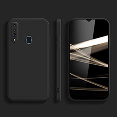 Funda Silicona Ultrafina Goma 360 Grados Carcasa YK1 para Samsung Galaxy A20s Negro