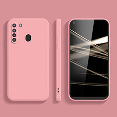 Funda Silicona Ultrafina Goma 360 Grados Carcasa YK1 para Samsung Galaxy A21 Rosa