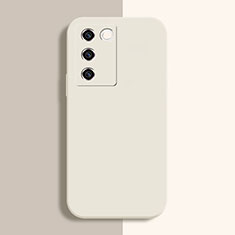 Funda Silicona Ultrafina Goma 360 Grados Carcasa YK1 para Vivo V27 Pro 5G Blanco