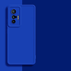 Funda Silicona Ultrafina Goma 360 Grados Carcasa YK1 para Vivo X70 5G Azul