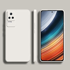 Funda Silicona Ultrafina Goma 360 Grados Carcasa YK1 para Xiaomi Poco F4 5G Blanco