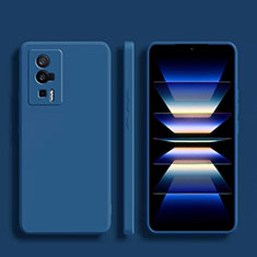 Funda Silicona Ultrafina Goma 360 Grados Carcasa YK1 para Xiaomi Poco F5 Pro 5G Azul
