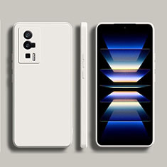 Funda Silicona Ultrafina Goma 360 Grados Carcasa YK1 para Xiaomi Poco F5 Pro 5G Blanco