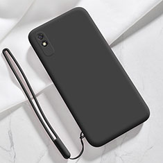 Funda Silicona Ultrafina Goma 360 Grados Carcasa YK1 para Xiaomi Redmi 9i Negro